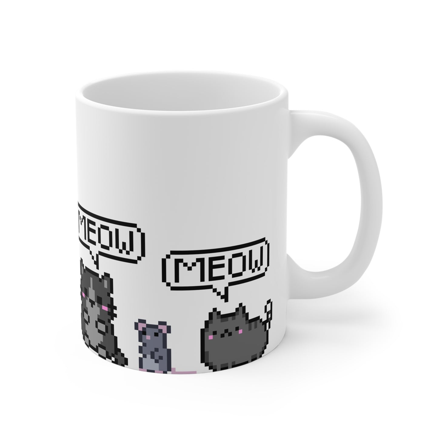 11oz Cute Cat White Mug