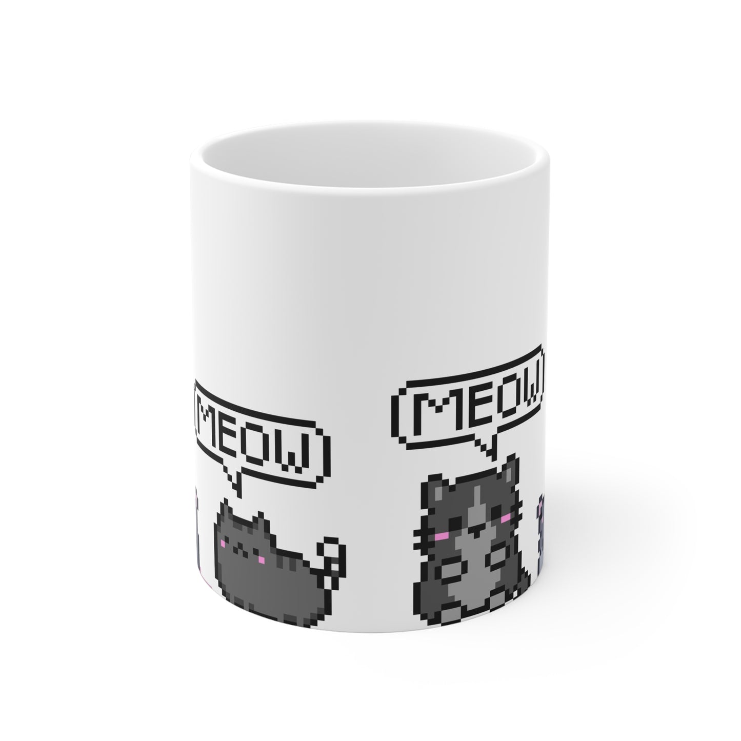 11oz Cute Cat White Mug